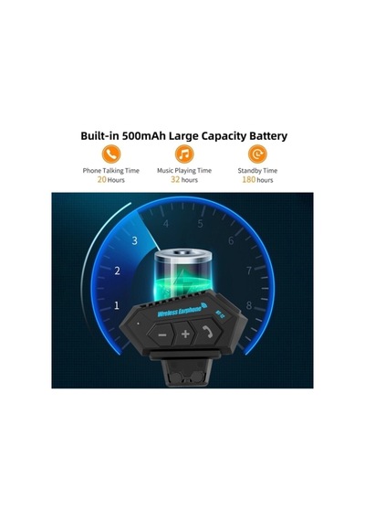 Motosiklet Bluetooth Kask Kulaklık Dinleme Ve Konuşma Özellikli Su Geçirmez