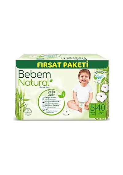 Bebek Bezi Junior 5 Beden Fırsat Paketi 40 Adet