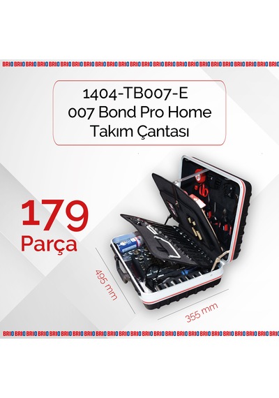 Brio Takım Çantası 007 Bond Pro Home 179 Parça