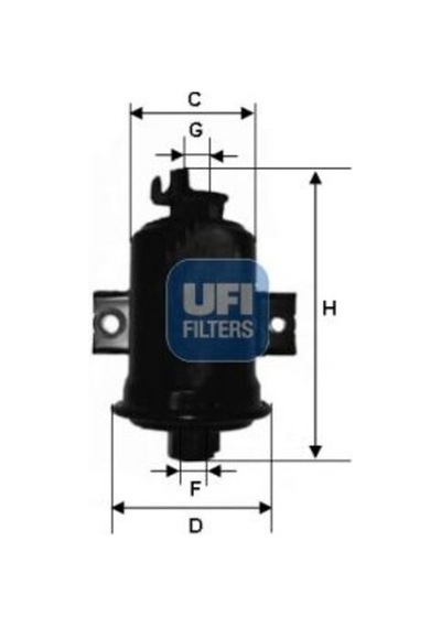 Ufı 31.560.00 Benzin Filtresi Toyota Corolla 1.6 Enjeksiyonlu 1992 1998 Ae101 Adt32325