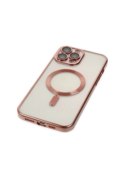 Apple iPhone Uyumlu 13 Pro Max Kılıf Kross Magneticsafe Kapak - Rose İtdark31050
