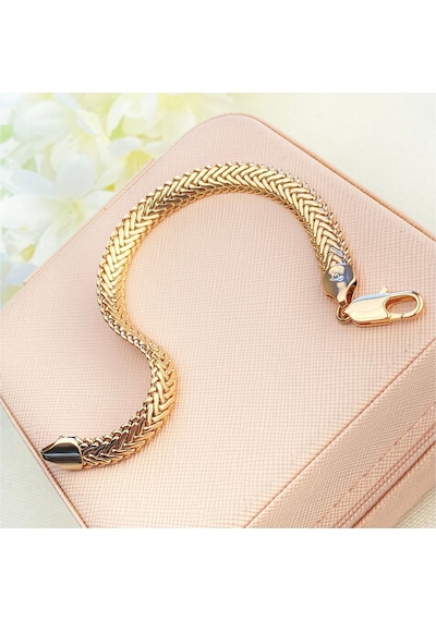Kyver Kadın Bileklik Yassı Balıksırtı Model Kararmaz Xuping Vip Seri Ürün Rose 19 Cm Rose Gold Kyver Kadın Bileklik Yassı Balıksırtı Model Kararmaz Xuping Vip Seri Ürün Rose 19 Cm Rose Gold