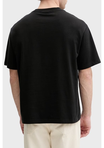 Calvin Klein % 100 Pamuk Relaxed Fit Logolu T Shirt Lv04rg814gub1 Erkek T Shirt Lv04rg814g Ub1 Siyah