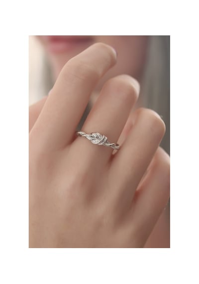Ezoconcept Gümüş Renk Halat Düğüm Model Kadın Yüzük Çok Renkli
