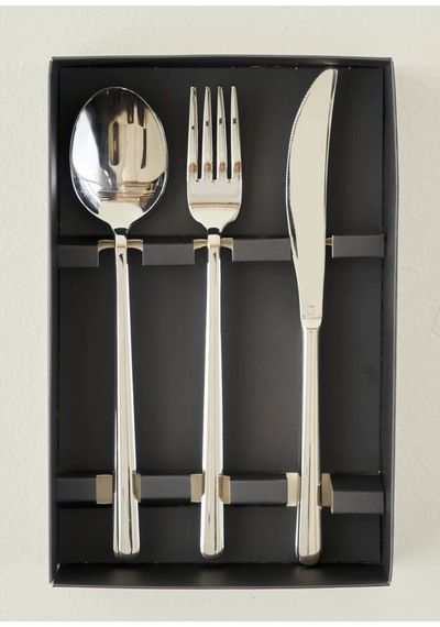 Bella Maison Milano 18 Parça Yemek Çatal Kaşık Bıçak Seti Silver Silver