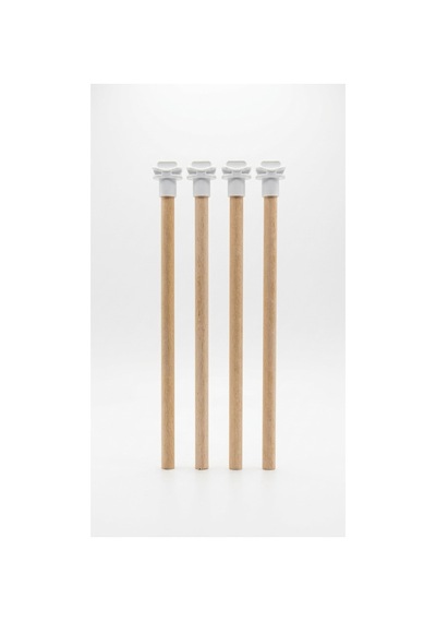 Mivra Pets 4'lü Ahşap Muhabbet Kuşu Tüneği 21 Cm