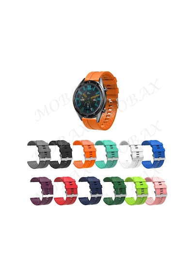 Samsung Uyumlu Galaxy Watch Active 2 40Mm Kordon 20Mm Silikon Şerit Kord