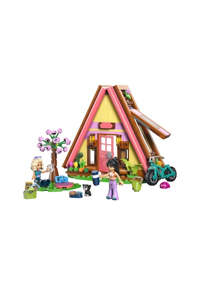 LEGO® Friends Doğa Kampı Kulübesi 42682 - 6 Yaş ve Üzeri Çocuklar için 2 Mini Bebek İçeren Yaratıcı Oyuncak Yapım Seti (295 Parça)