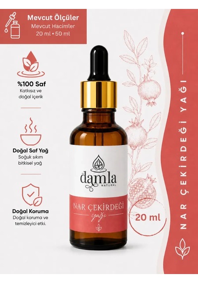 Biodamla Natural Nar Çekirdeği Yağı 20 Ml