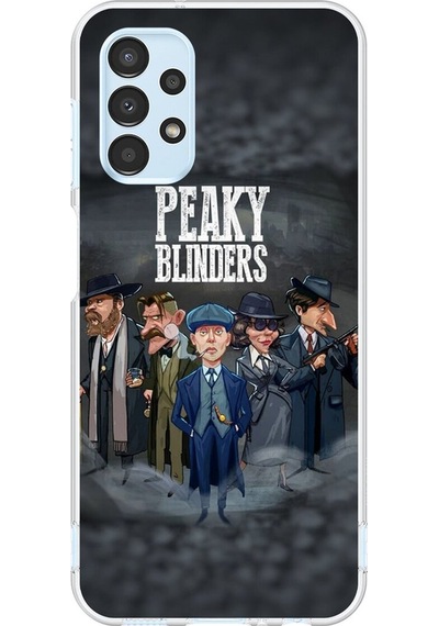 Samsung Galaxy A13 Uyumlu Şeffaf Kılıf Peaky Blinders Tasarımlı