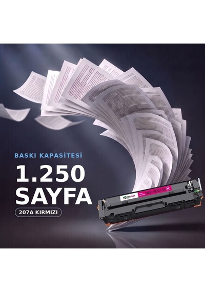 Hp Color Laserjet Pro Mfp M283fdw Uyumlu  Toner Çipli W2213a Kırmızı