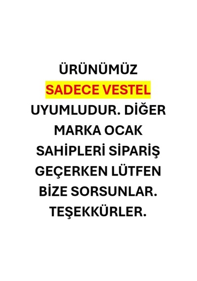 Lexroo Cook-lab 1 Ad Bosch Vestel Uyumlu Emayeli Cam Ocak Izgarası Siyah