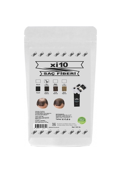 Xi10 Saç Tozu Fiberi 100 G Koyu Kahve