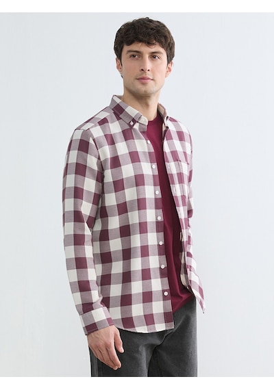 Lcwaıkıkı Classic Bordo Regular Fit Ekose Erkek Gömlek Lcwaıkıkı Classic Bordo Regular Fit Ekose Erkek Gömlek
