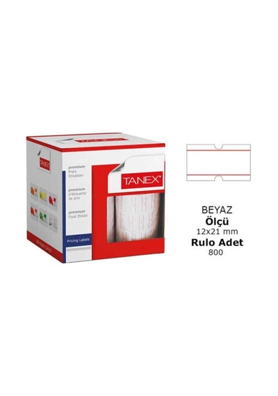 Fiyat Etiket Makinası Yedek Etiketi 6 Rulo 1