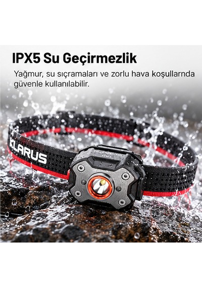 Klarus Hm3 Usb-c Kafa Lambası Siyah