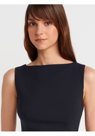 Dilvin 50281 Peplum Top-siyah Siyah