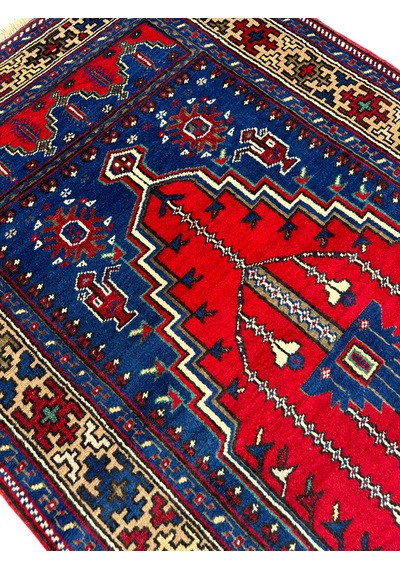El Dokuma Sıfır Taşpınar Halısı Seccade 110x188 Kök Boya Namazlık