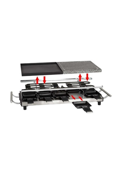 Proficook PC-RG 1144 10'lu Raclette Sıcak Taş