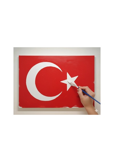 Karne Hediyesi- Tatil Etkinliği Atatürk Ve Türk Bayrağı Boyama Se