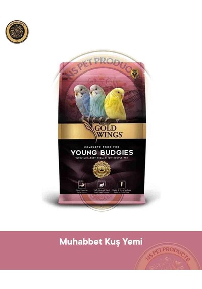 Gold Wings Premium Yavru Muhabbet Yemi 1 Kg