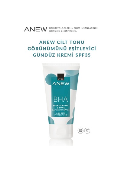 Anew Bha Cilt Tonu Görünümünü Düzgünleştiren Gündüz Kremi Spf 35 50 Ml.
