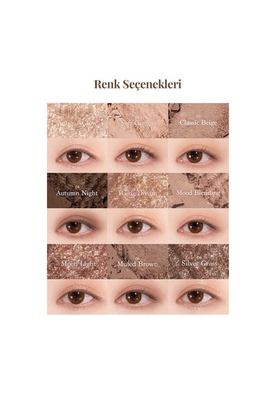 Dasique Mat Ve Işıltılı Renk Seçenekleri Sunan Far Paleti Shadow Palette 10 Autumn Breeze 10 Autumn Breeze