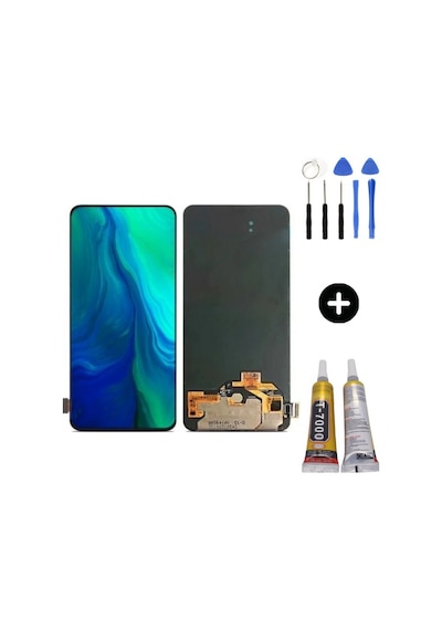 Te Oppo Reno 1 Servis Lcd Dokunmatik Ekran + Montaj Seti