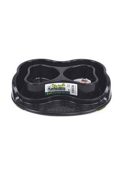 M-pets Eco Heart Karınca Engelleyici Plastik Küçük Irk Köpek Mama Kabı 2x500 Ml 244-51057.01