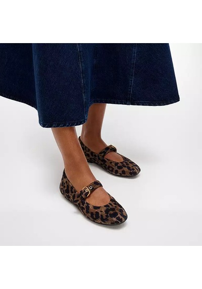D20 Chocolate Mix Babet Kadın E3l-d20 Fitflop Delıcato Leopard Suede Mary Janes Chocolate Mix D20 Chocolate Mix