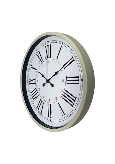 Krem 36 Cm Dekoratif Modern Duvar Saati Renkli