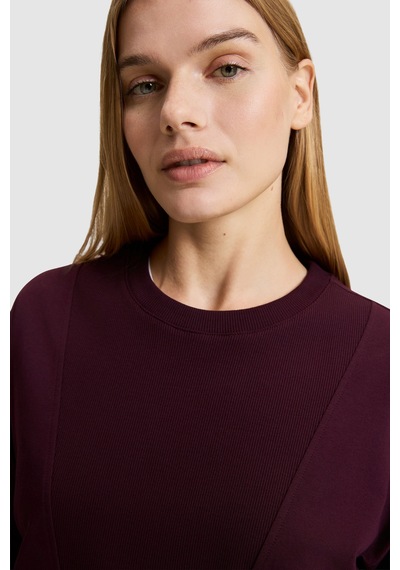 U.S. Polo Assn. Kadın Bordo Bisiklet Yaka Sweatshirt 50329004-vr180 Dark Plum