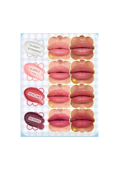 Bubble Kiss Lip Balm-peaches Pembe
