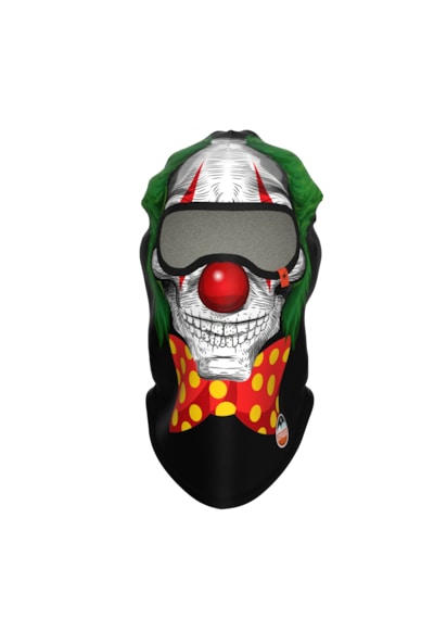Funny Balaklava, Su İtici Özellikli Dwr Baskılı Snowboard, Kayak, Motosiklet, Bisiklet Kar Maskesi Sarı - Yeşil