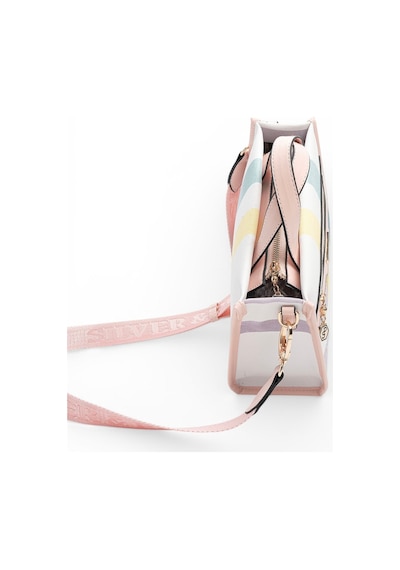 Silver & Polo Silver Polo Lila - Pembe Ekose Kadın El Çantası Sp1271
