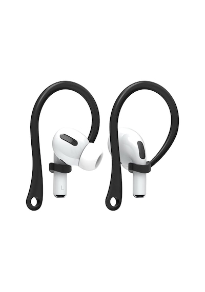 Airpodss 4 3 2 1 Pro Pro 2 Nesil Uyumlu Silikon Kulaklık Tutucu Kulak Askısı Düşmeyi Önleyici Siyah