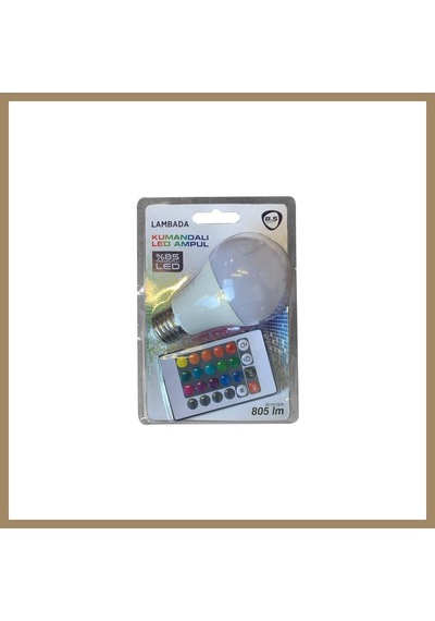 Kahveci.store 8,5w Kumandalı Beyaz+rgb Led Ampul 1 Adet 22