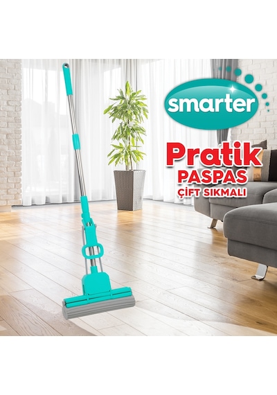 Smarter Çift Sıkmalı Pratik Paspas Smarter Çift Sıkmalı Pratik Paspas