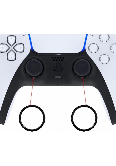 Ps5 Ring Dualsense Analog Çerçevesi Playstation 5 Kol Tamir Parçası 2 Adet Halka Siyah