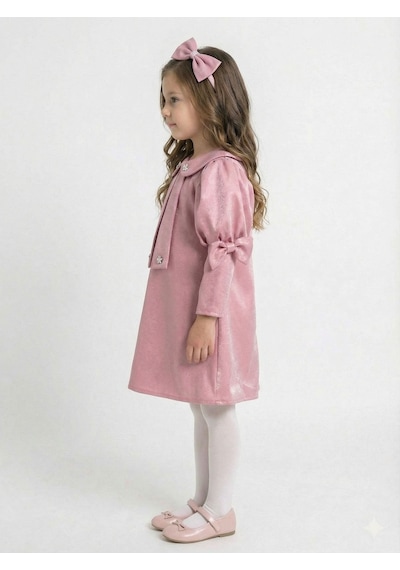 Xo Kids Kız Çocuk Elbise 1-6 Yaş 2915 Pembe