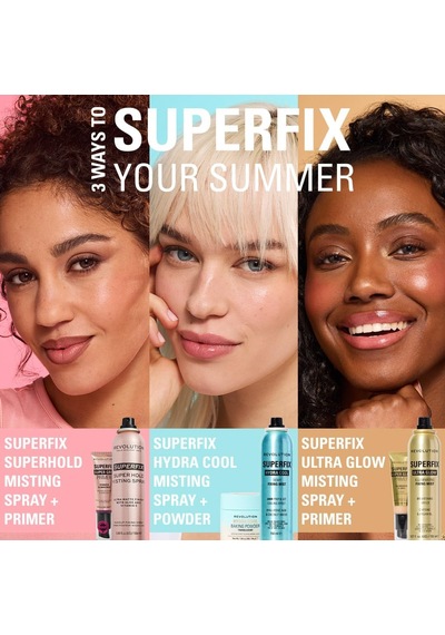 Makeup Revolution, Super Fix Misting Spray, Fissante Sprey Makyaj Malzemesi, Finish Opaco, Lunga Tenuta, Arricchito Con Vitamin E, 150 Ml Belirtilmemiş