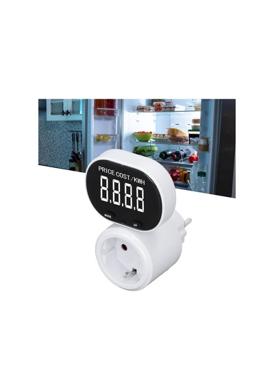 Wellhise Pm 005 Dijital Enerji Ölçer Priz - Dönebilir Va Ekranlı Wattmetre - 16a 3680w