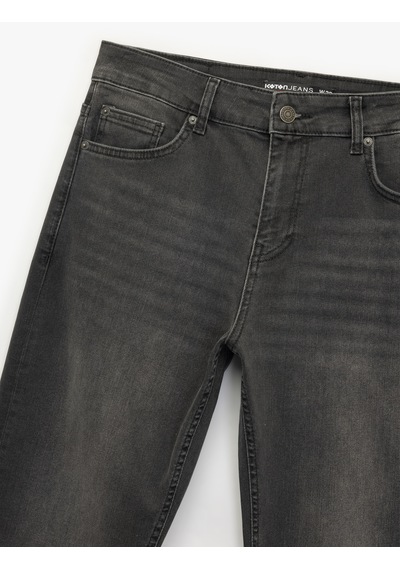 Koton Normal Bel Pamuklu Straight Fit Jean Pantolon - Mark Jean Antrasit 6wam40054nd Antrasit Koton Normal Bel Pamuklu Straight Fit Jean Pantolon - Mark Jean Antrasit 6wam40054nd Antrasit