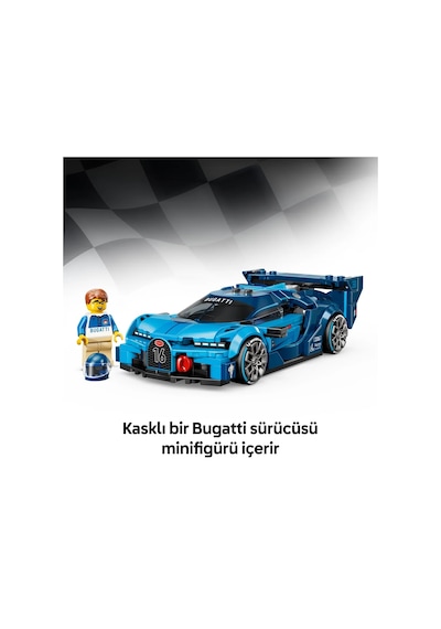 LEGO® Speed Champions Bugatti Vision GT Hiper Spor Araba 77253 - 9 Yaş ve Üzeri Çocuklar için Oyuncak Yapım Seti (284 P)