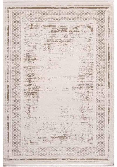 Çam Halı Lizbon 4503 Vizon Enti Halı Modern Eskitme Desenli Makine Halısı