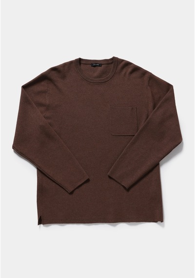 Colin's Colins Relaxed Fit Yuvarlak Yaka Jakarlı Erkek Kahverengi Kazak Cl1082014 Q1.v2 Brw