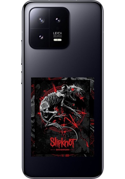 Xiaomi Mi 13 Uyumlu Şeffaf Kılıf Slipknot Tasarımlı