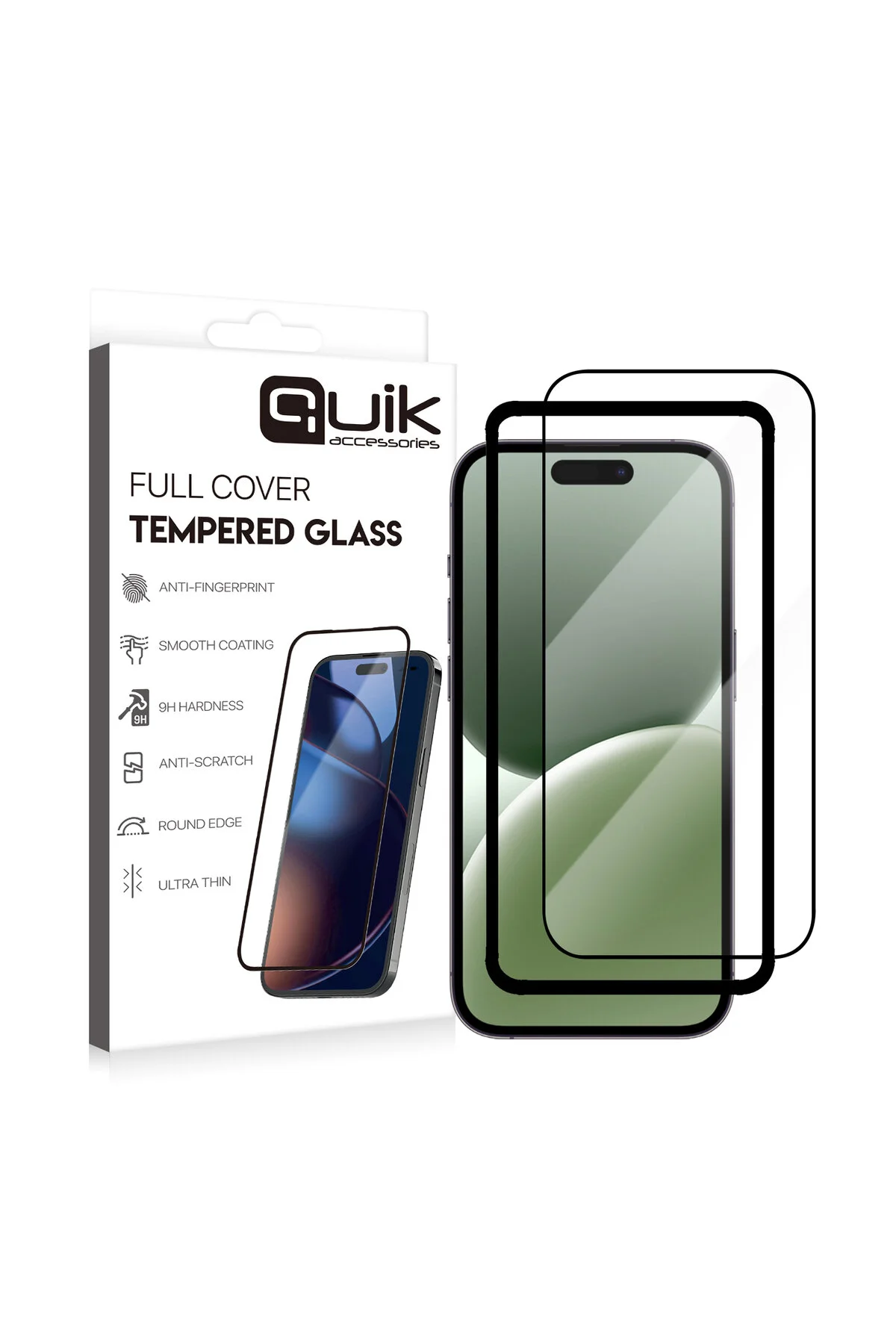 Accessories Apple Uyumlu iPhone 16 Pro Temperli Cam Ekran Koruyucu Tam Kaplama