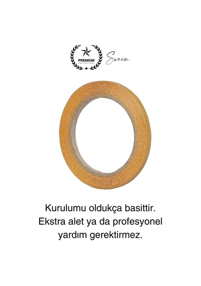 4 Mt Güçlü Premium Sineklik Yedek Cırt Bant Pencere Kapı Yapışkanlı Tül Sinek Perdesi Bandı 1 Adet