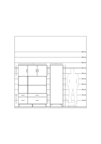 Kronos Dolap 8 Raflı 4 Çekmeceli 3 Kapaklı 132x59x195 Çam-antrasit/antrasit Antrasıt/antrasıt Kronos Dolap 8 Raflı 4 Çekmeceli 3 Kapaklı 132x59x195 Çam-antrasit/antrasit Antrasıt/antrasıt